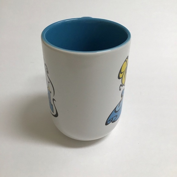 Disney Parks Cinderella Coffee Mug Jaq Gus Animated Cartoon White Teal Tea Cup - Picture 8 of 11